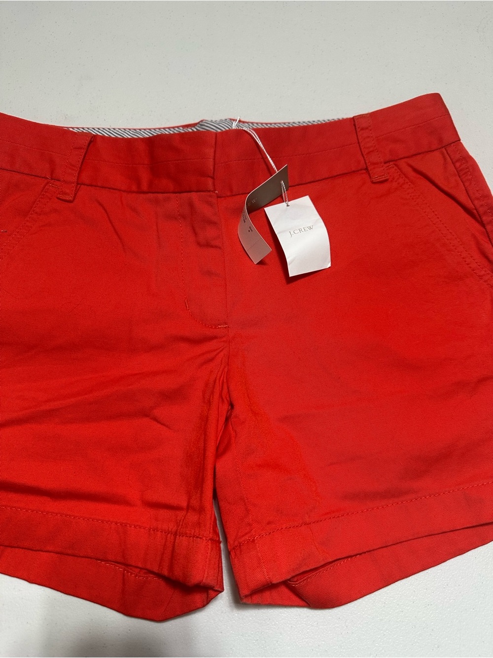 J. Crew Bright Red Women's Chino Bermuda Shorts